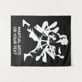 Custom Text & Color Martial Arts タペストリー (正面(横))