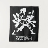 Custom Text & Color Martial Arts タペストリー (正面)