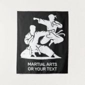 Custom Text & Color Martial Arts タペストリー (正面)