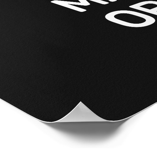 Custom Text & Color Martial Arts ポスター (角)