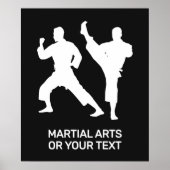 Custom Text & Color Martial Arts ポスター (正面)