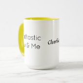 Custom Text, Colorful Craftastic You & Me Combo マグカップ (正面左)