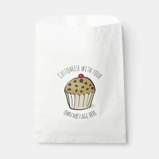 Custom Text Cute Mini Muffin  フェイバーバッグ (正面)