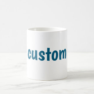 CUSTOM Text Design – Personalized Style Statement コーヒーマグカップ