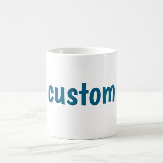 CUSTOM Text Design – Personalized Style Statement コーヒーマグカップ (中央)