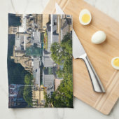 Custom Text Edinburgh Scotland キッチンタオル (四つ折り)