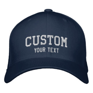 Custom Text Embroidered Baseball Cap Personalized 刺繍入りキャップ