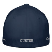 Custom Text Embroidered Baseball Cap Personalized 刺繍入りキャップ (裏面)