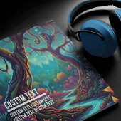 Custom Text Enchanted Jungle Monkeys Vibrant マウスパッド