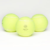 Custom Text Established Tennis Ball Brand Design テニスボール (マルチ)