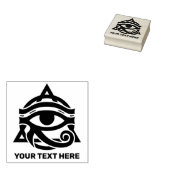 Custom Text Eye of Horus ラバースタンプ (押印)