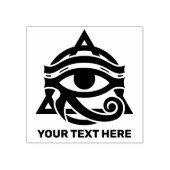 Custom Text Eye of Horus ラバースタンプ (インプリント)