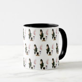 Custom Text French Bulldog Coffee Mug マグカップ (正面右)