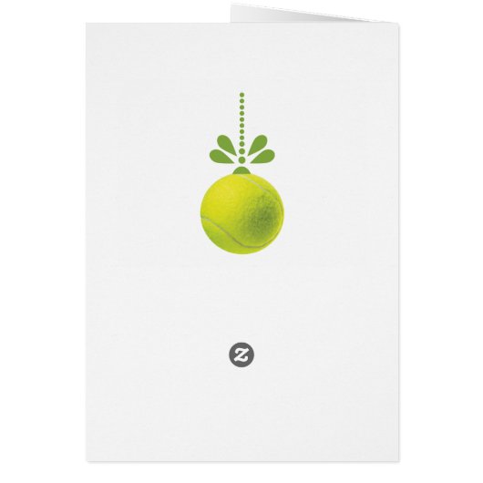 Custom text  green Tennis bauble Christmas (裏面)