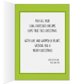 Custom text green Tennis bauble Christmas (内側 (右))