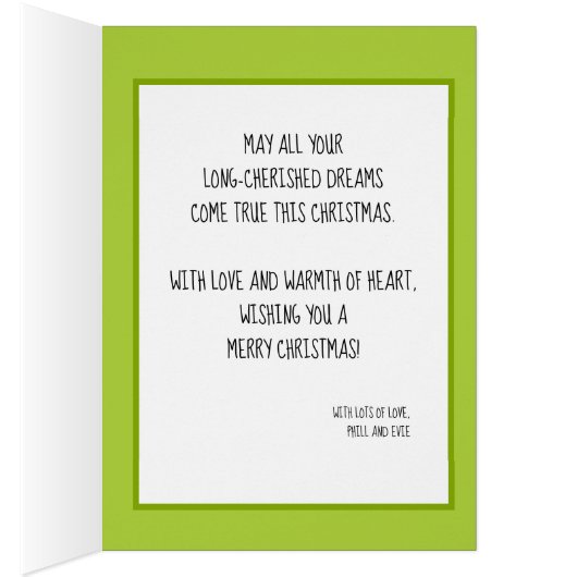 Custom text  green Tennis bauble Christmas (内側 (右))