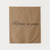 Custom text | gym motivation | And Light Brown, タペストリー (正面)