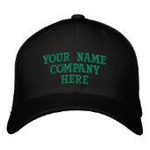 Custom Text Hat Embroidered Baseball Cap Template 刺繍入りキャップ (正面)