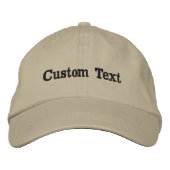 Custom Text Hat Personalized Name Cap Embroidered  刺繍入りキャップ (正面)