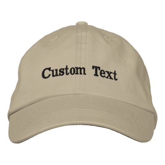 Custom Text Hat Personalized Name Cap Embroidered  刺繍入りキャップ (正面)