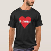 Custom text Heart – Personalised “I Love Tシャツ (正面)