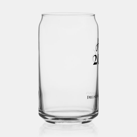 Custom Text Hello 2026 New Years Eve Party ガラス缶 (右)