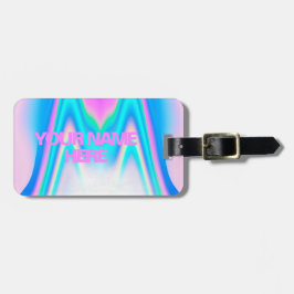 Custom Text Holographic Iridescent ラゲッジタグ