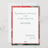 🎾🎄Custom text, Life Support & Lobs シーズンカード (裏面)