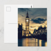 Custom Text London ポストカード (正面/裏面)