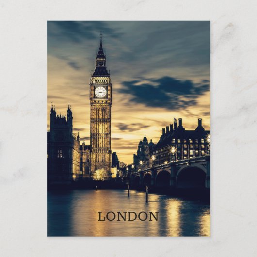 Custom Text London ポストカード (正面)