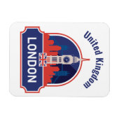 Custom Text London マグネット (横)