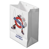 Custom Text London Calling ミディアムペーパーバッグ (正面アングル)