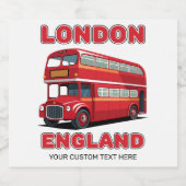 Custom Text London England ビールラベル (シングルラベル)