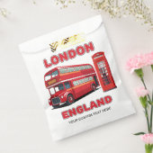 Custom Text London England フェイバーバッグ (封をした状態)