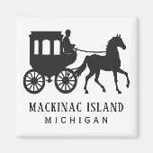 Custom Text Mackinac Island マグネット (正面)