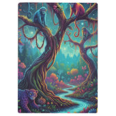 Custom Text Magical Jungle Monkeys & Leopard クリップボード (裏面)