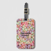 Custom Text Marshmallows ラゲッジタグ (正面縦)