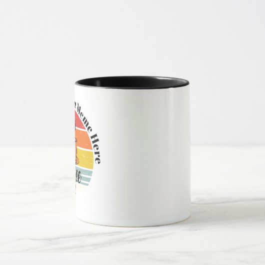 Custom Text Meme Mug - Personalized Funny Coffee  マグカップ (中央)
