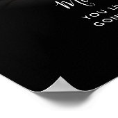 Custom Text Memorial Photo Tribute Print ポスター (角)