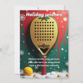 🎾🎄Custom text, Miracle Shots & Mistletoe Misses シーズンカード (正面)