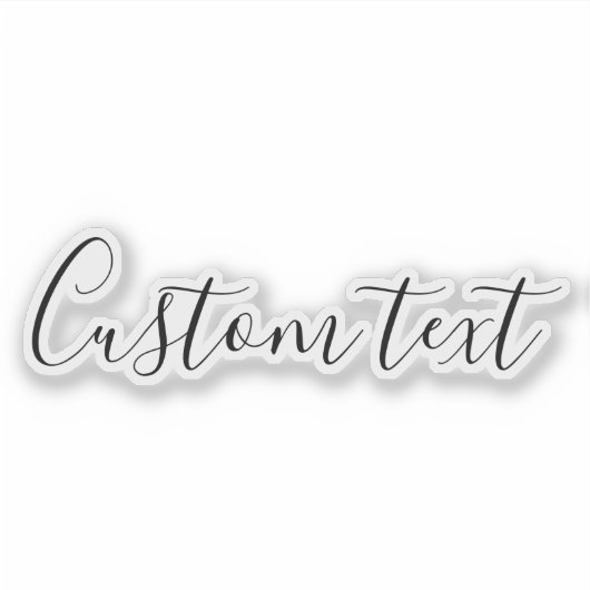 Custom Text Mirror Decal – Personalized Car Mirror シール (正面)