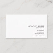 Custom Text Modern Minimalist Simple Template 名刺 (正面)