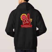 Custom Text No 1 Best Dad Dadlife Black パーカ (裏面)