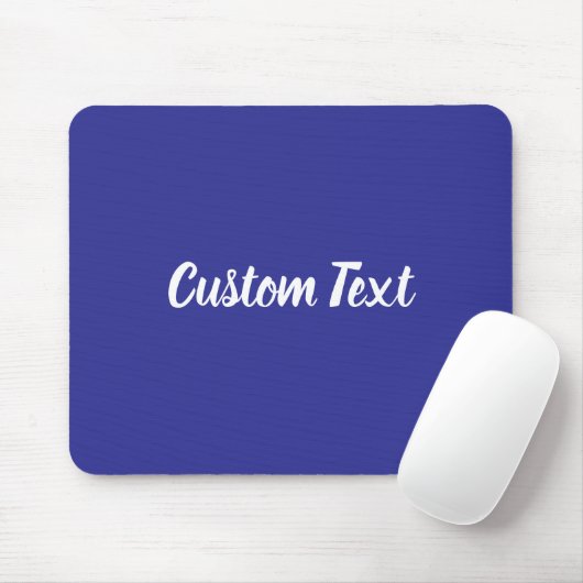 Custom Text on Blue with White Script マウスパッド (マウス)