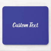 Custom Text on Blue with White Script マウスパッド (正面)