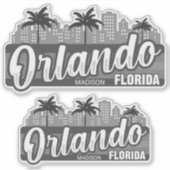 Custom Text Orlando Florida シール (正面)