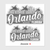 Custom Text Orlando Florida シール (シート)