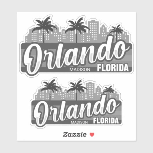 Custom Text Orlando Florida シール (シート)
