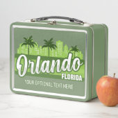 Custom Text Orlando Florida メタルランチボックス (インサイチュ)