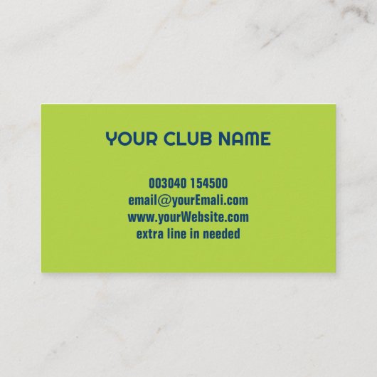 🎾 Custom text, Padel Club 名刺 (裏面)